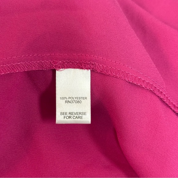 Est. 1946 Women's Hot Pink Boho Blouse. Size large. - Picture 7 of 8